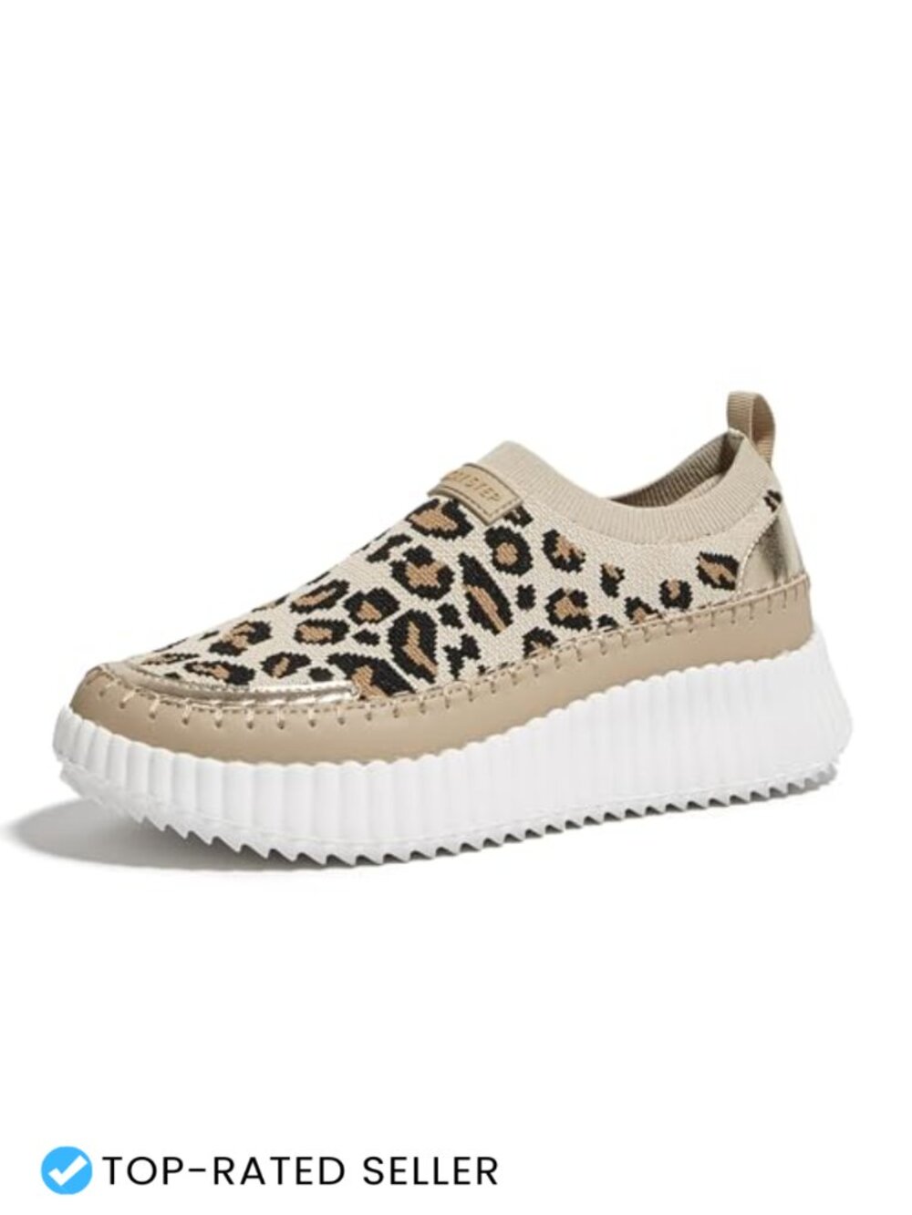 Platform Sneakers Slip On Knit Chunky Walking Shoes Lightweight